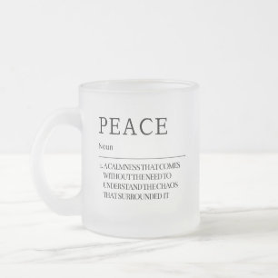La définition de la Mug Frosted Peace