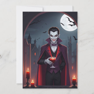 La Délice de Dracula – Carte de vœux d'Halloween
