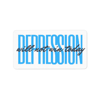 La dépression ne gagnera pas aujourd'hui Stickers