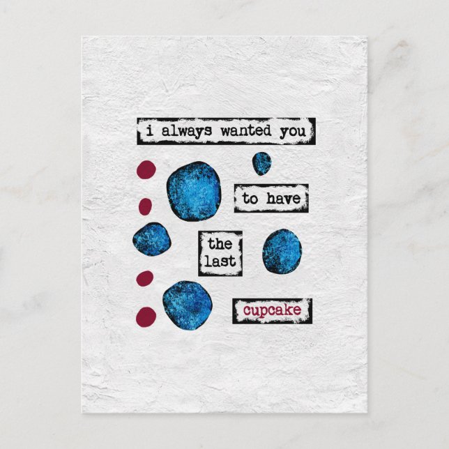 La dernière carte postale de cupcake (Devant)