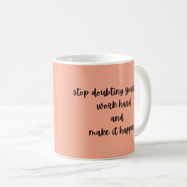 la dernière conception de tasse de motivation pour (Devant droit)