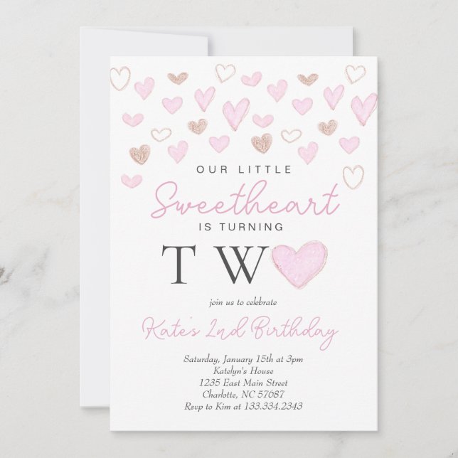 La deuxième invitation de Saint Valentin (Devant)