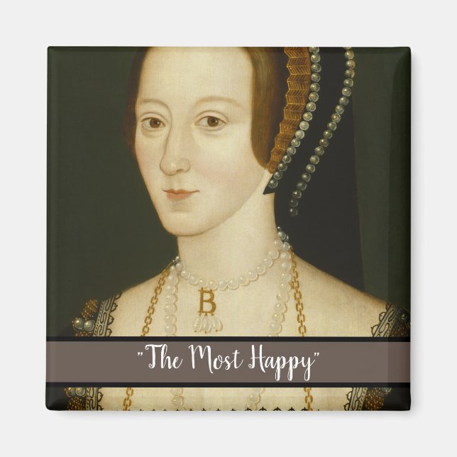 La devise d'Anne Boleyn sur un aimant (Devant)