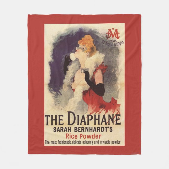 La Diaphane Frau, die Gesichtpromo-Plakat Fleecedecke (Vorderseite)