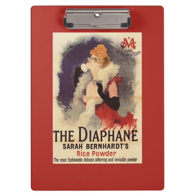 La Diaphane Frau, die Gesichtpromo-Plakat Klemmbrett (Vorderseite)
