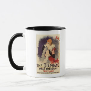 La Diaphane Frau, die Gesichtpromo-Plakat Tasse