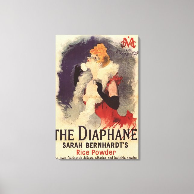 La Diaphane Woman Powdering Face Promo Poster Leinwanddruck (Vorderseite)