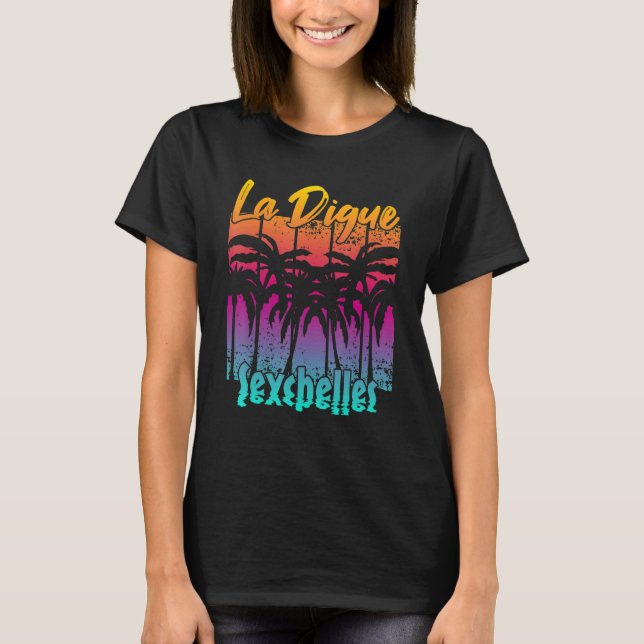 La Digue Seychelles T-Shirt (Vorderseite)