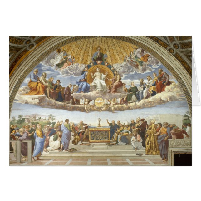 La Dispute du Saint Sacrement, Raphaël Sanzio (Devant horizontal)