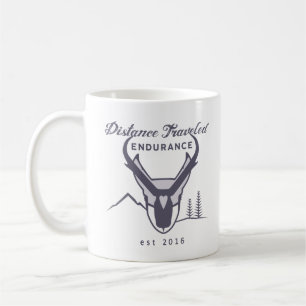 La distance a voyagé tasse de café de résistance