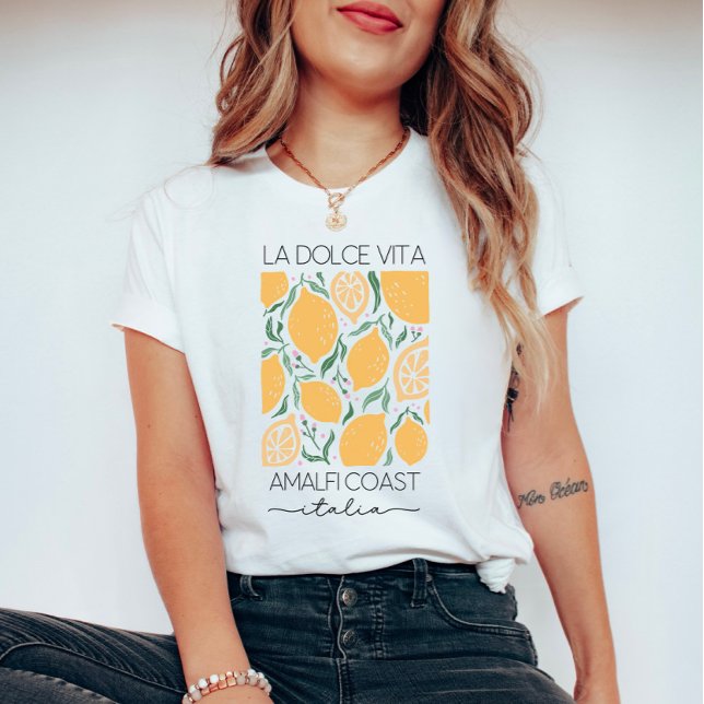 La Dolce Vita Amalfi Küste Italien Zitronen T-Shirt (Von Creator hochgeladen)