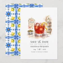 La Dolce Vita Amalfi-Küste Spritz Cocktail Save The Date