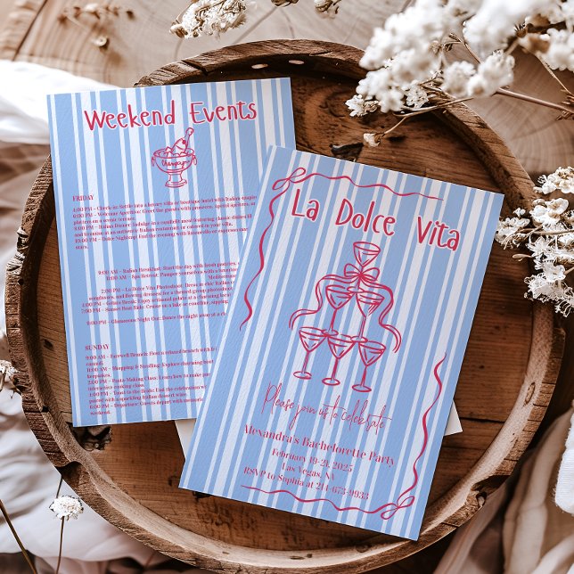 La Dolce Vita Bachelorette Einladung (Von Creator hochgeladen)