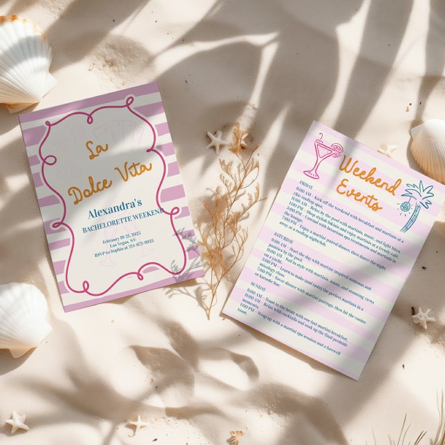 La Dolce Vita Bachelorette Einladung (Von Creator hochgeladen)