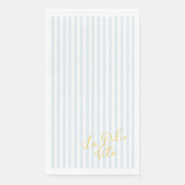 La Dolce Vita Blau gestreifte Papiertücher Serviette
