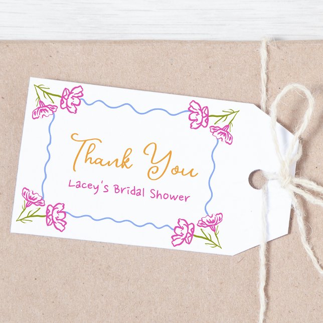 La Dolce Vita Brautparty Vielen Dank Geschenkanhänger (Von Creator hochgeladen)