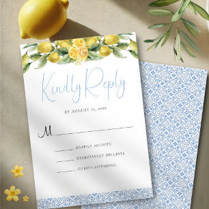 La Dolce Vita - Carte RSVP Mariage Méditerranéen