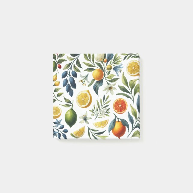 La Dolce Vita Citrus Mediterraner Charme Post-it Klebezettel (Vorderseite)