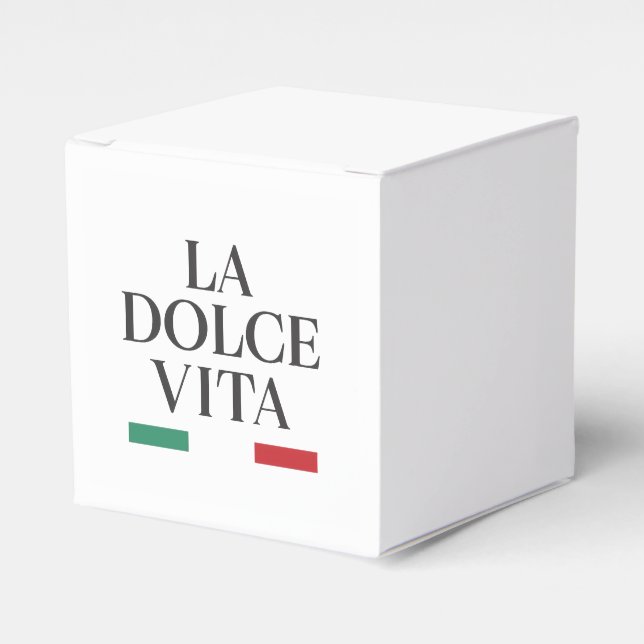 La Dolce Vita Favor Box Geschenkschachtel (Vorderseite)
