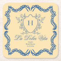 La Dolce Vita Florale Krone Gelbe Brautparty