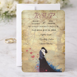 La Dolce Vita French Inspiration Classic der 40er RSVP Karte