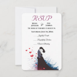 La Dolce Vita French Inspiration Classic der 40er  RSVP Karte
