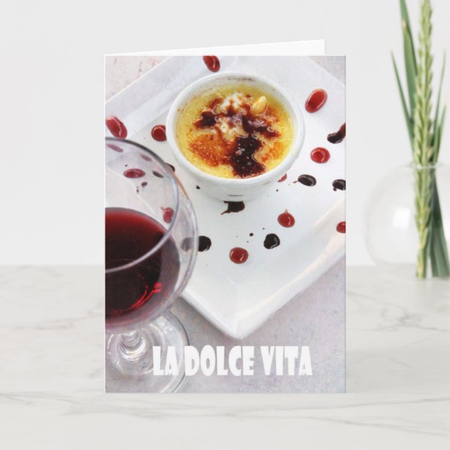 La dolce vita Grußkarte Karte (Vorderseite)