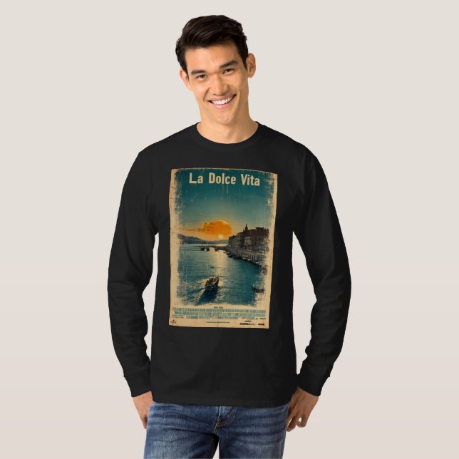 . La Dolce Vita - Inspired by 1960s Posters T-Shirt (Vorne ganz)