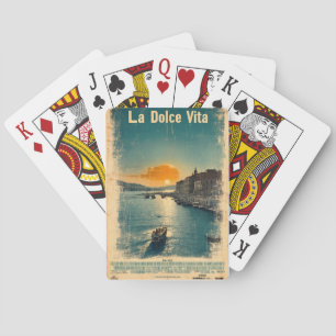 . La Dolce Vita - Inspiriert von Postern der 1960e Spielkarten