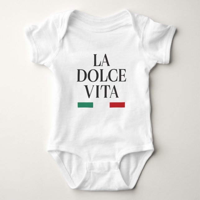 La Dolce Vita Italia Baby Body Baby Strampler (Vorderseite)
