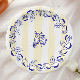 La Dolce Vita Italia Lemon Gelbes Brautparty Pappteller