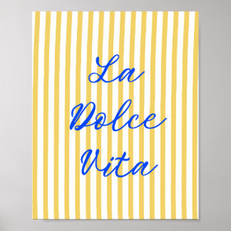 La Dolce Vita Italia Summer Vibes Poster