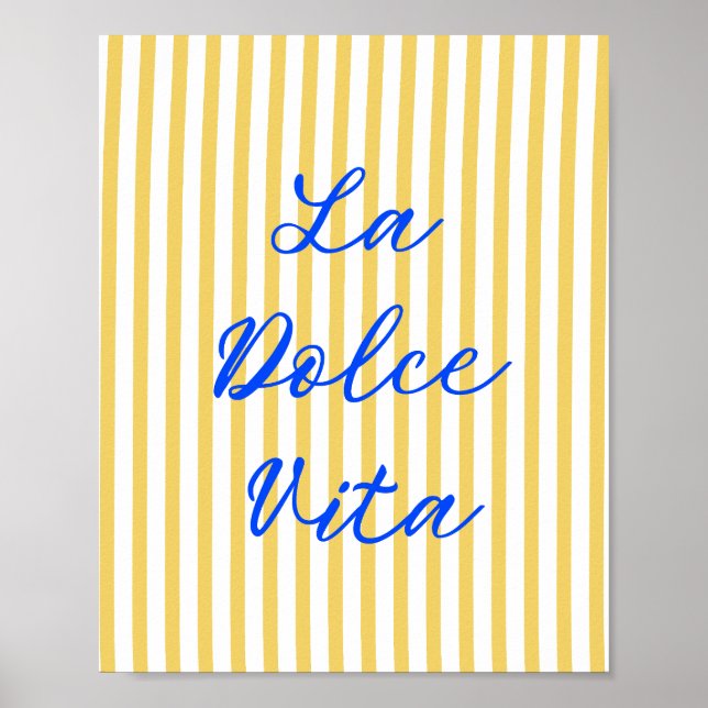 La Dolce Vita Italia Summer Vibes Poster (Vorne)