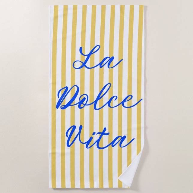 La Dolce Vita Italia Summer Vibes Strandtuch (Vorderseite)
