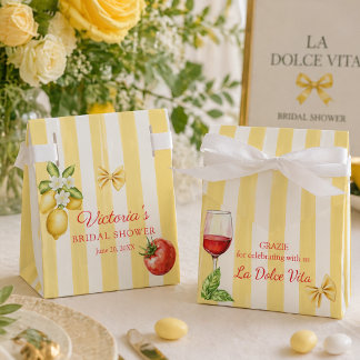 La Dolce Vita Italian Bridal Shower  Geschenkschachtel