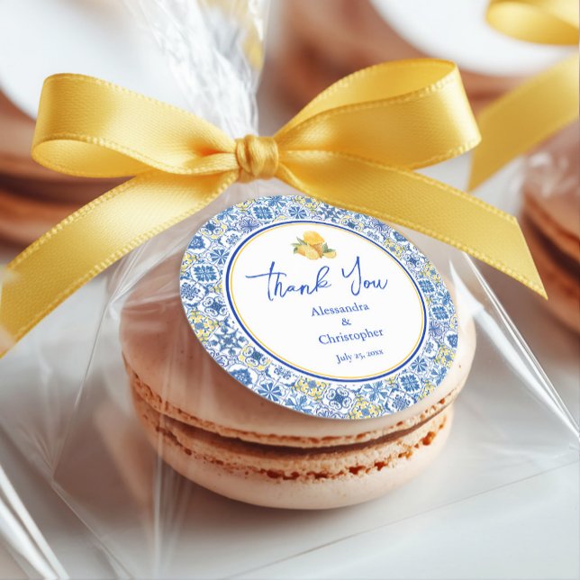 La Dolce Vita Italian Destination Wedding Labels Runder Aufkleber (Von Creator hochgeladen)