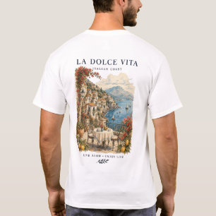 La Dolce Vita Italien Küste Design T-Shirt