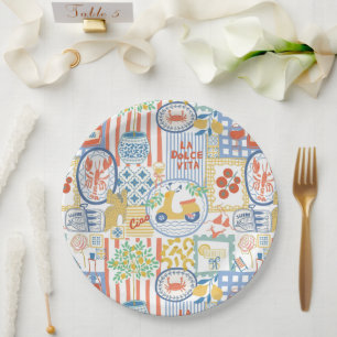 La Dolce Vita Italienische Sommerlemonen Mediterra Pappteller