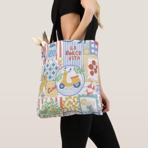 La Dolce Vita Italienische Sommerlemonen Mediterra Tasche