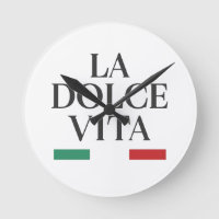 La Dolce Vita italienische Wall Uhr