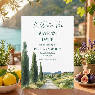 La Dolce Vita Italienischer Blick Elegante Hochzei Save The Date