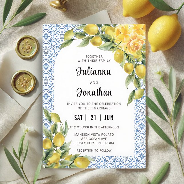 La Dolce Vita - Italienischer Lemon Weddin Einladung (Von Creator hochgeladen)