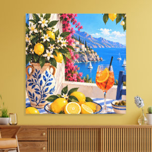 La Dolce Vita Italienischer SommerLeinwanddruck Leinwanddruck