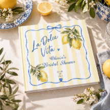 La Dolce Vita Italienisches Brautbad-Gästebuch
