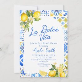 La Dolce Vita Italienisches Brautparty Einladung