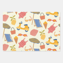 La dolce Vita Italienisches Sommerstrand-Muster 