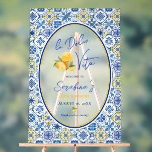 La Dolce Vita Italienne Anniversaire Bienvenue