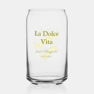 La Dolce Vita jaune mariage couple Nom date glit