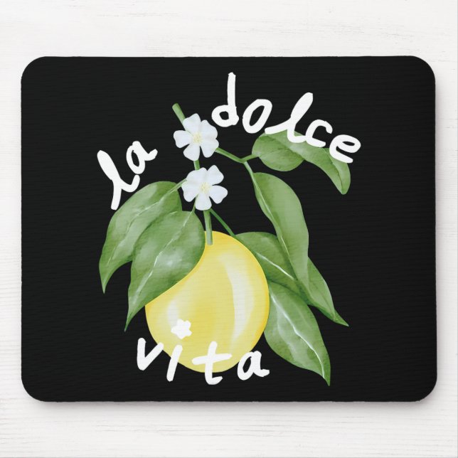 La Dolce Vita La Dolce Bride Italien Lemon Matchin Mousepad (Vorne)