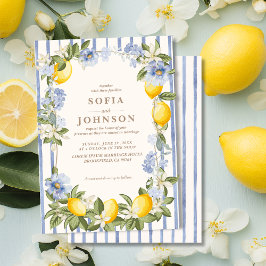 La Dolce Vita Lemon Citrus Italian summer Wedding Einladung